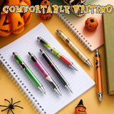 Halloween Ballpoint Pens – 48 Pack Vivid Color Retractable Pens with Black Ink (Durable Plastic, Smooth Writing)