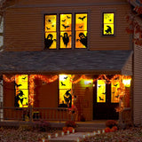 Halloween Witch Window Clings – 44 PCS Double-Sided Reusable Stickers for Glass Doors & Windows