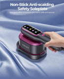 YOZLNFO Portable Travel Garment Steamer Iron 1200W, Fast Heat Handheld Steam Iron with LED Display & Rotating Head