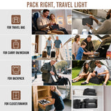 Travel Packing Cubes Set with Hanging Toiletry Bag – Lightweight Luggage Organizer Bags with Breathable Mesh & Laundry Bag