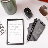 Rocketbook Mini Reusable Smart Notebook – Pocket Size Cloud-Connected Dot Grid Notepad (Gray, 3.5” x 5.5”)
