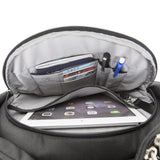 Travelon Classic Large Anti-Theft Backpack – Secure RFID Travel & Commuter Backpack with Dual Laptop Sleeves (Black)