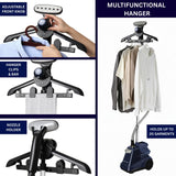 Commercial Standing Garment Steamer with 3L Tank, Telescopic Support and Professional Fabric Care System