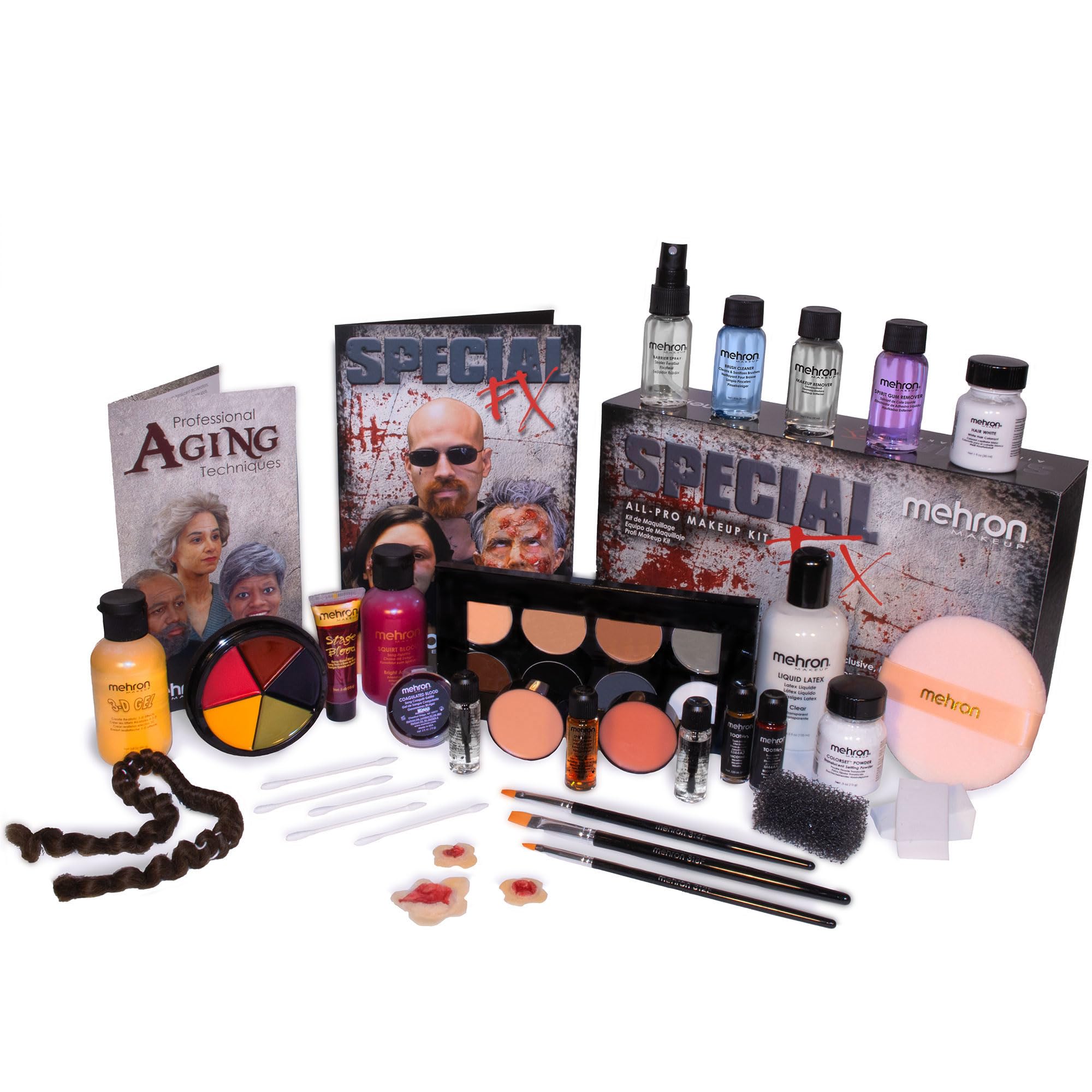 Mehron Professional Special Effects Makeup Kit – Complete SFX Makeup Set for Halloween, Cosplay, Theater & Film (Over $250 Value)
