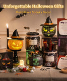 Magic Jack Puzzle Candle Light – 3D Rechargeable Jack-O’-Lantern Halloween Decoration with Flickering LED & Type-C Charging