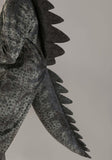 Giganotosaurus Dinosaur Costume for Kids – Full Jumpsuit with Tail, Headpiece, Gloves & Shoe Covers (Gray)