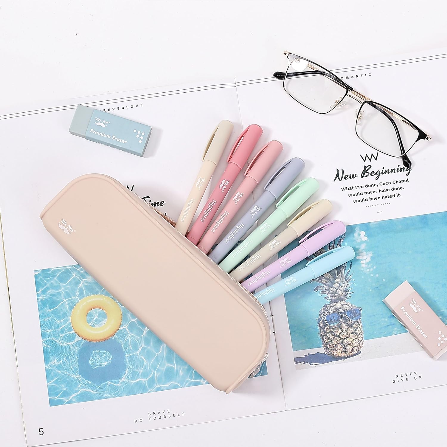Easy-Clean Silicone Pencil and Makeup Pouch