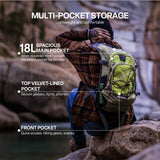 EVERFUN 18L Insulated Hydration Backpack with 2L Water Bladder & Rain Cover – Lightweight Hydro Pack for Hiking & Cycling – Olive Green