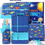 Space 7-Piece Bento Lunch Set with 14 oz Bottle