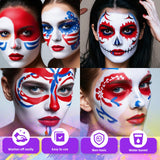 9 Color Halloween Body Paint Set – Non-Toxic, Skin-Friendly Water-Based Face & Body Makeup Kit