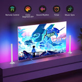 Smart RGB Light Bars with Voice Control – WiFi Ambient TV & Gaming Lights with Music Sync