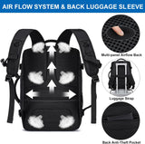 25L Airplane-Approved Travel Backpack with Shoe Pouch & 15.6-Inch Laptop Compartment
