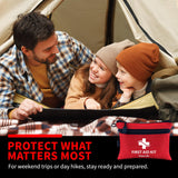 PROTECT LIFE Survival First Aid Kit (100 Pieces) – Compact Emergency Medical Kit for Camping, Travel & Outdoor Use