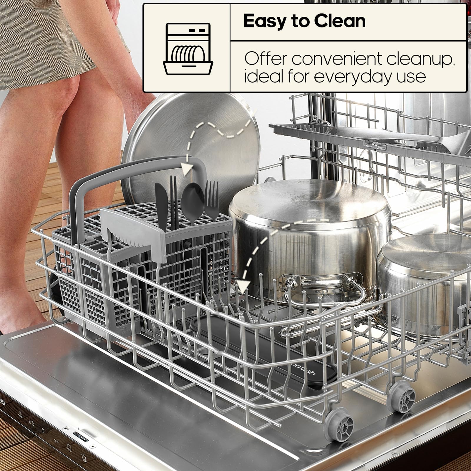 Reusable Travel Utensil Set with Case – Stainless Steel Fork, Spoon, Knife & Chopsticks Portable Cutlery Kit for Work, Camping & Lunch (Black)