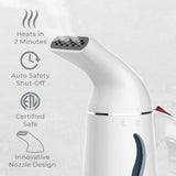 Portable Handheld Travel Garment Steamer with Fast Heat, Auto Shut-Off and Compact Wrinkle Remover System