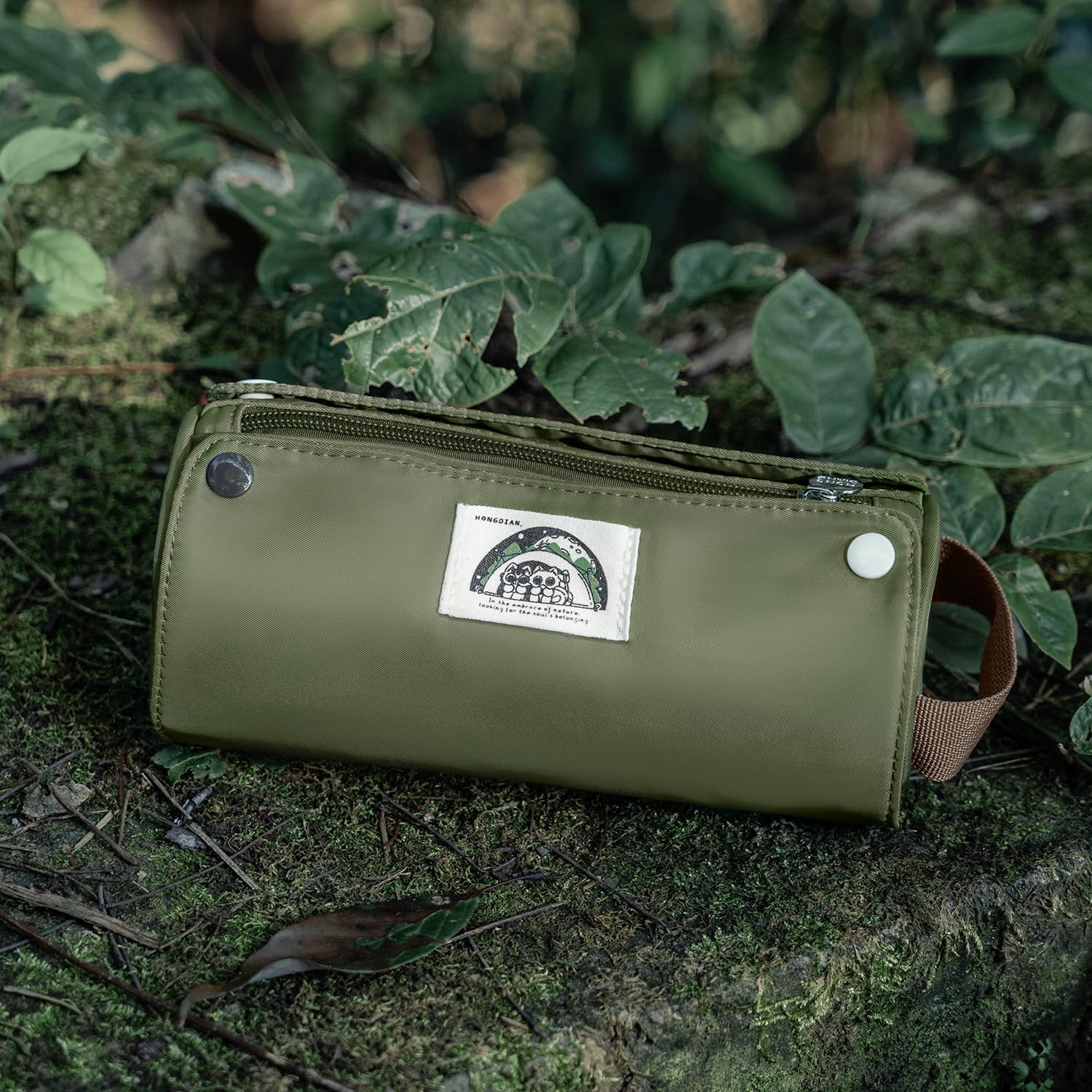 Green Roll-Up Large Capacity Pencil Case
