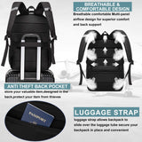 Extra Large 50L Travel Laptop Backpack for Men & Women, TSA Friendly, USB Charging, Anti-Theft Design