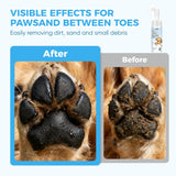 No-Rinse Dog Paw Cleaner with Soft Silicone Brush and Foaming Cleanser for Mud, Dirt, and Odor Removal – Gentle Pet Paw Cleaning Tool
