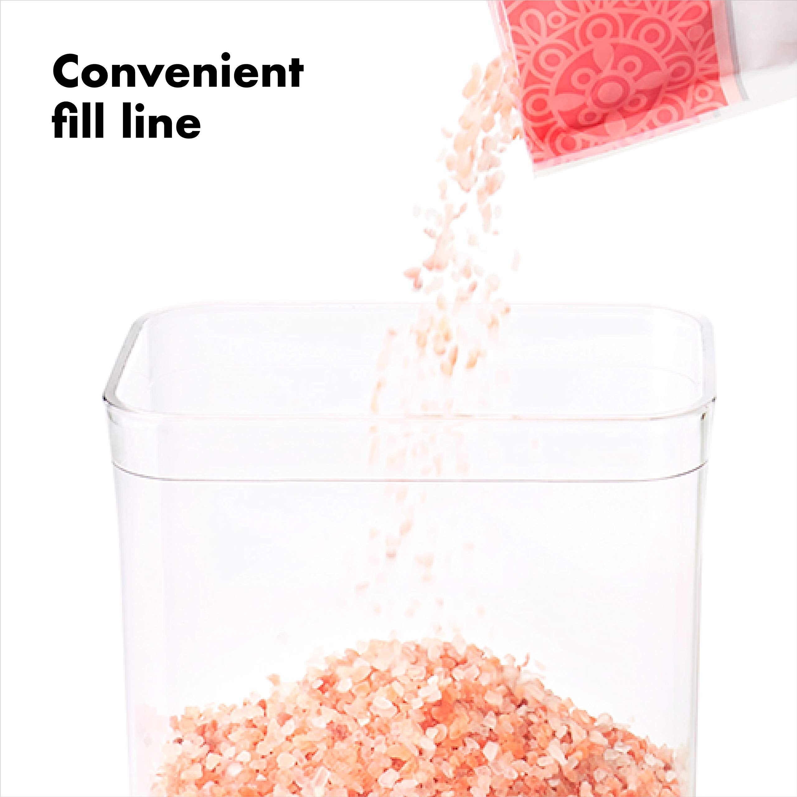 Airtight POP Food Storage Container – Stackable BPA-Free Pantry Canister (Transparent)
