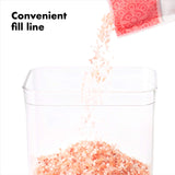 Airtight POP Food Storage Container – Stackable BPA-Free Pantry Canister (Transparent)