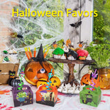 24PCS Halloween Curly Straws – Reusable Multicolor Party Straws with Bats, Ghosts, Cats, Pumpkin, Witch & Spider Patterns
