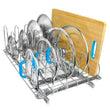 Lynk Professional Extra-Large Pull-Out Pot Lid & Cookie Sheet Organizer – Heavy-Duty Sliding Cabinet Rack