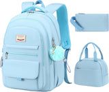 Pink 3-Piece School Backpack Set with Laptop Sleeve