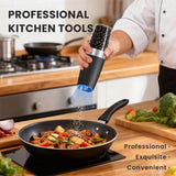 UNNEES Electric Salt & Pepper Grinder Set – Gravity Sensor, Adjustable Coarseness & LED Light