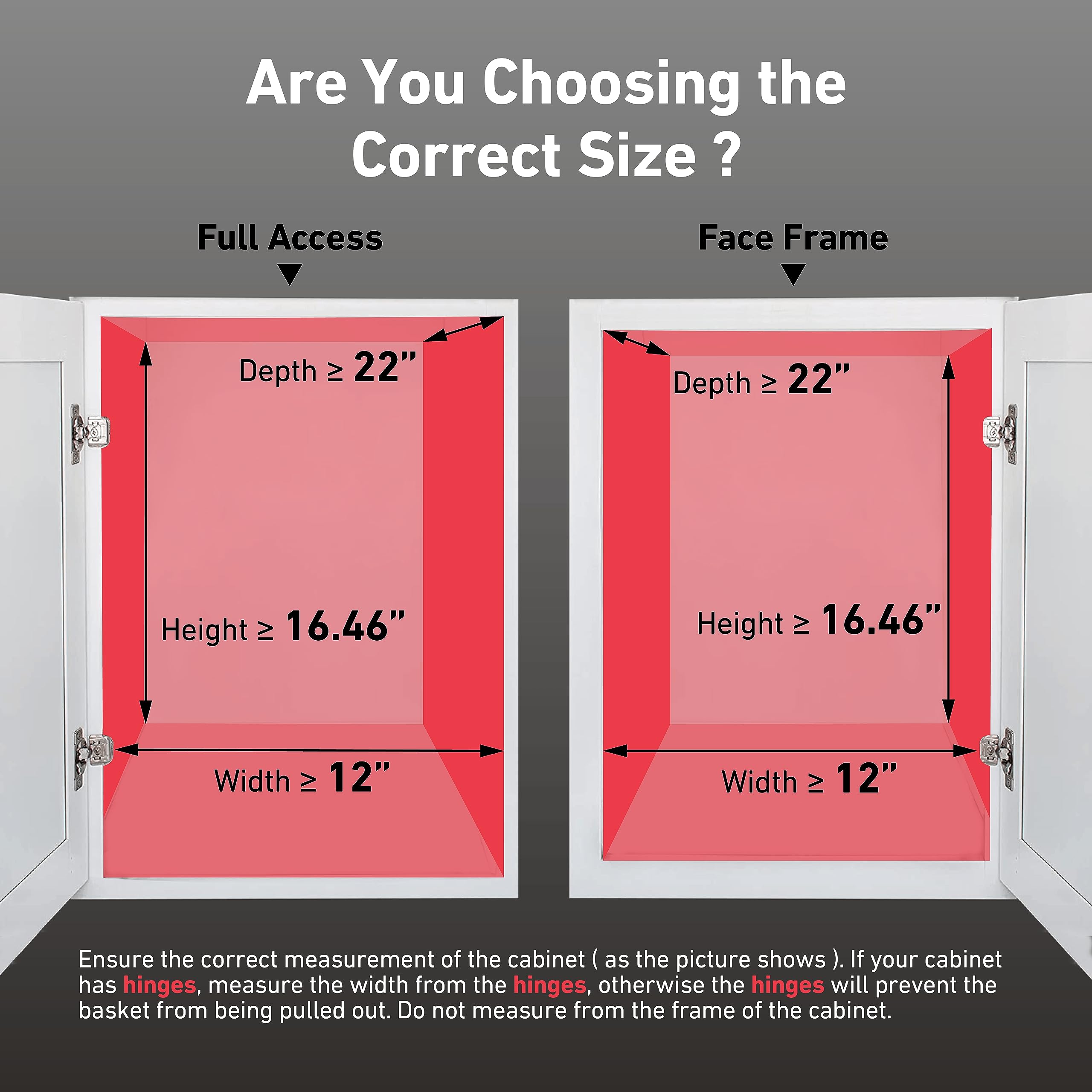 Mount Walker 2-Tier Pull-Out Wire Basket Cabinet Organizer with Wood Handle – Heavy-Duty Slide-Out Shelf