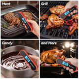 Ultra-Fast Instant Read Meat Thermometer – Waterproof Digital Food Thermometer with Auto-Flip Display