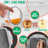 50-Piece Airtight Food Storage Containers Set – Leakproof Stackable Meal Prep Containers with Lids-