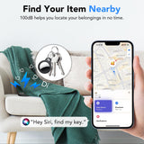 Air Tracker Tag 4 Pack, Apple Find My Compatible Bluetooth Tracker with IP68 Waterproof Design and Magnetic Mount