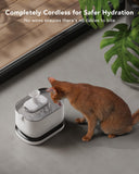 PETLIBRO Dockstream Wireless Cat Water Fountain 3L – Rechargeable Base & Radar Sensor Flow (White)