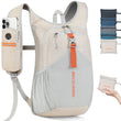 BECOJADDE 15L Ultralight Packable Hiking Backpack – Foldable Mini Daypack for Travel, Camping & Outdoor Use – Beige
