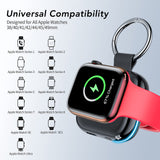 Portable Magnetic Charger for Apple Watch with 1200mAh Battery, Keychain Wireless Power Bank Compatible with Apple Watch Ultra, Series 11–1 & SE