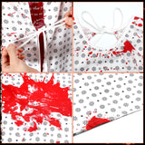 Bloody Hospital Patient Costume – Unisex Gown with Bloodstains & Gauze Bandage Set 🩸🏥