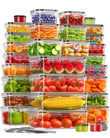 Food Storage Containers with Lids – 60-Piece BPA-Free Leakproof Meal Prep Set with Labels & Pen