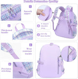 3-Piece Girls School Backpack Set with Lunch Bag