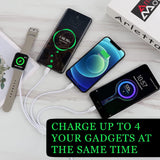 4-in-1 Multi Charging Cable for Apple Watch & iPhone – Universal Travel Charger Cord (4FT)