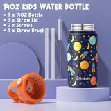 Space 7-Piece Bento Lunch Set with 14 oz Bottle
