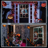 Clown-Themed Halloween Curtains – 2PCS Creepy Window Decorations for Haunted House & Party Décor
