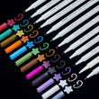 12-Color Fine Point Metallic Marker Set for Dark Paper and DIY Crafts