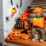 Pumpkin C7 LED Night Light – Swivel Plug Bubble Lamp with Warm Orange Glow, UL Certified Plug-In Halloween Decoration (ABS Material)