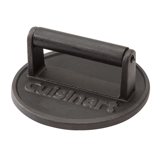 Cast Iron Smash Burger Press 6.5” – Heavy-Duty Crispy Crust Hamburger Smasher Tool