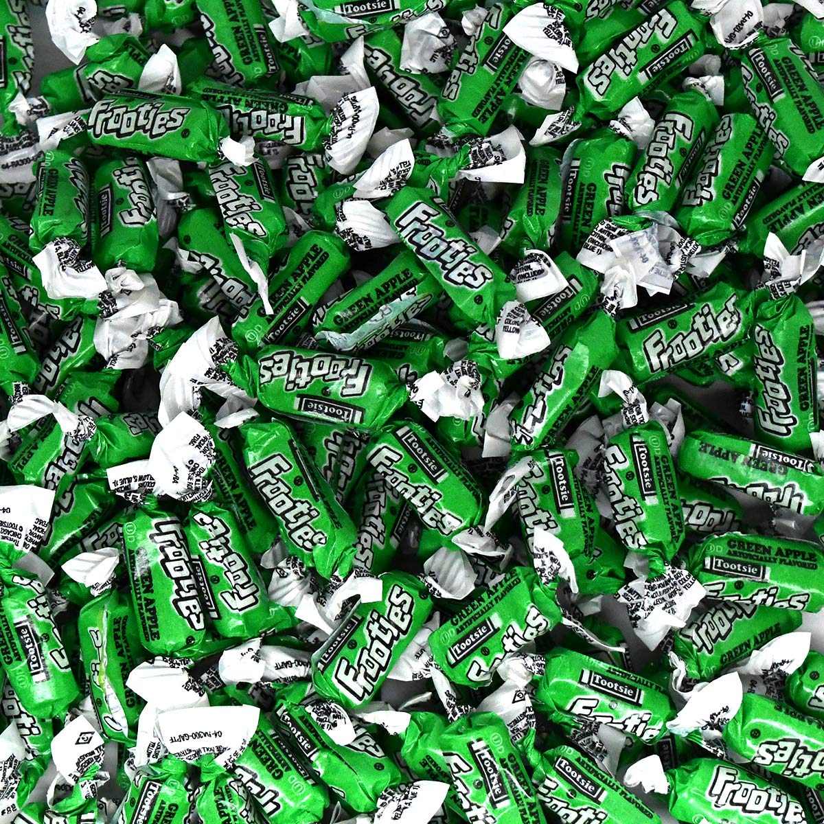 Green Apple Frooties – 360pcs Bag of Chewy Candy Rolls for Halloween, Parties & Candy Buffets (Kosher, Gluten-Free, Peanut-Free)
