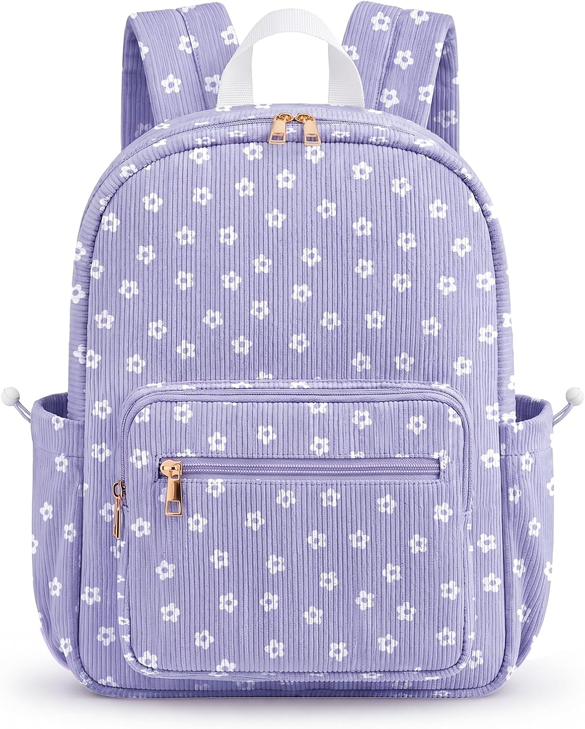 Pink Bow Corduroy Backpack Set with Lunch Bag