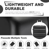 24-Inch Black Expandable Hardshell Checked Suitcase with TSA Lock