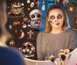 12-Sheet Halloween Window Clings – Reusable Double-Sided PVC Stickers for Home & Party Decor
