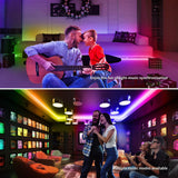 RGBIC COB LED Strip Lights 2×20FT – 16M Colors Music Sync Smart Strip with App & RF Remote