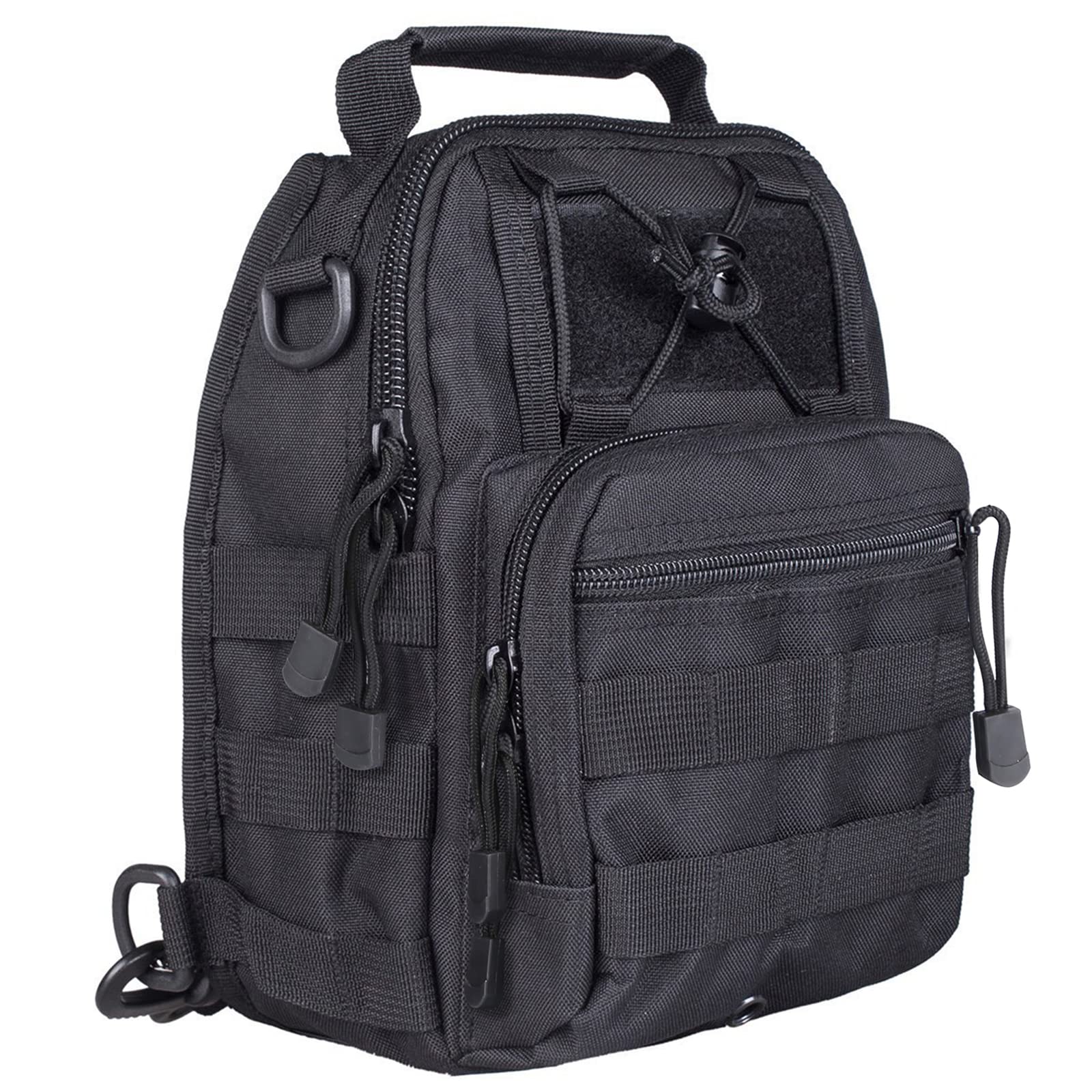 G4FREE Tactical Sling Backpack – Lightweight Military-Style EDC Shoulder & Chest Bag for Outdoor Use (Black)